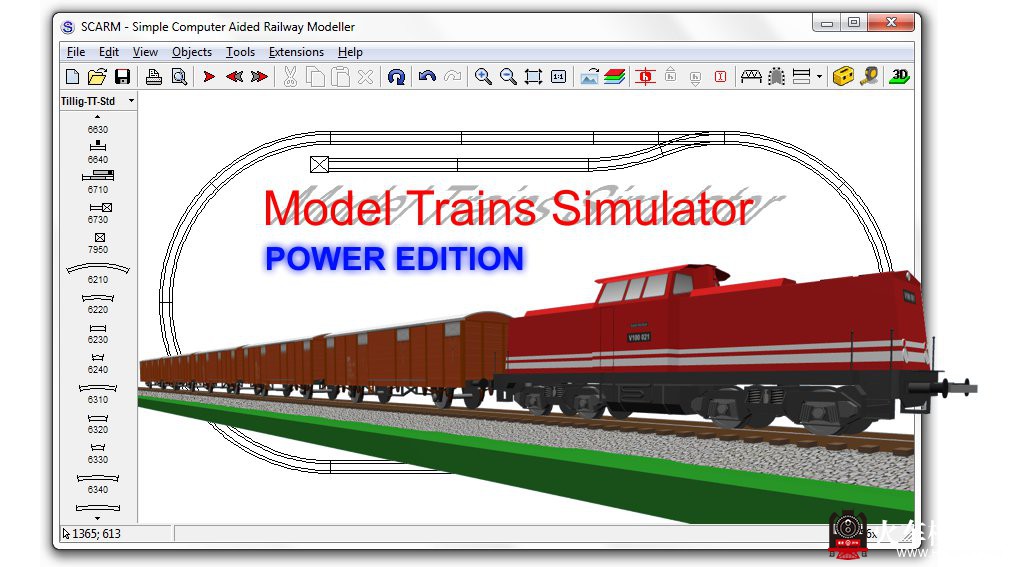 SCARM模型火车沙盘设计软件优40% 有需要的千万不要错过
